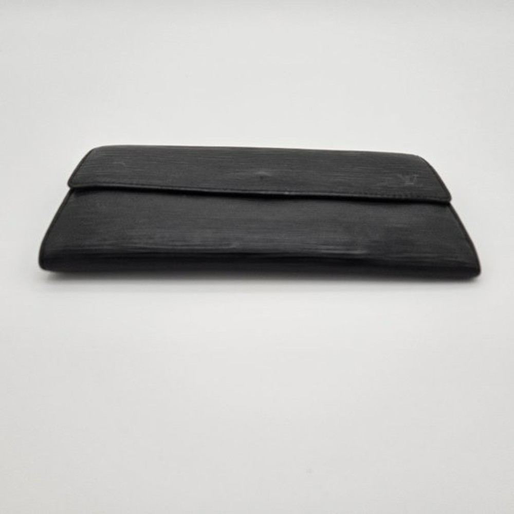 💯 Authentic Louis Vuitton Black Epi Long Leather Sara Wallet